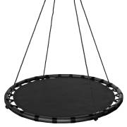 100cm black round mat nest swing from above