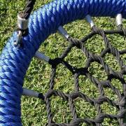 Quarter view of the heavy duty nest swing rim and net