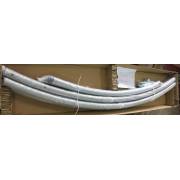 XL Free Standing Hammock: White Spreader Bar Canvas Hammock with Tassels and Arc Stand