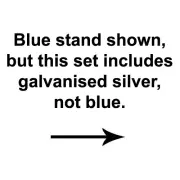 Blue Hangout Hanging Nest with Swing Set Stand (Galvanised)