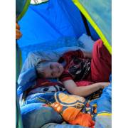 Blue Hangout Hanging Nest with Curved Tripod Stand