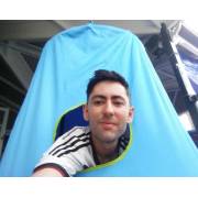 Blue Hangout Hanging Nest with Curved Tripod Stand