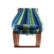 Kids Blue Wooden Rocking Free Standing Hammock