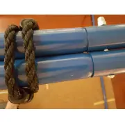 Blue Hangout Hanging Nest with Swing Set Stand (Galvanised)