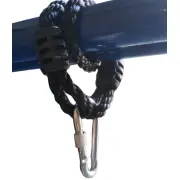 Blue Hangout Hanging Nest with Swing Set Stand (Galvanised)